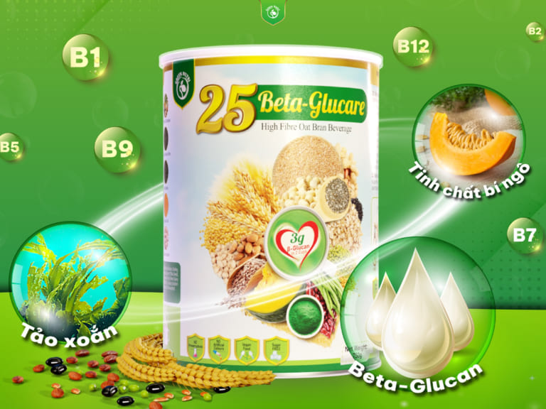 sữa hạt ngũ cốc 25 Beta Glucare cung cấp Vitamin B.
