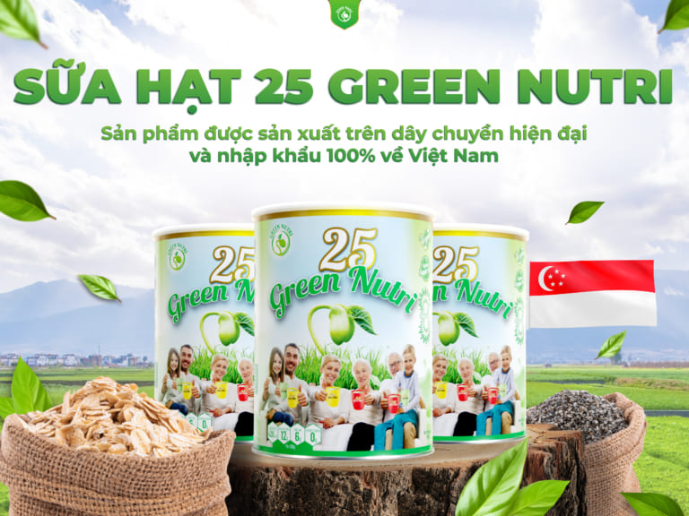 sua hat ngu coc 25 Green Nutri